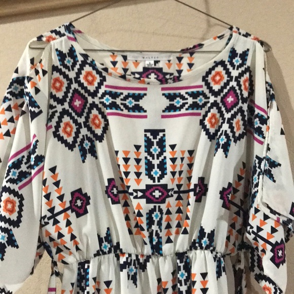 Aztec Cold Shoulder Dress - Picture 3 of 3